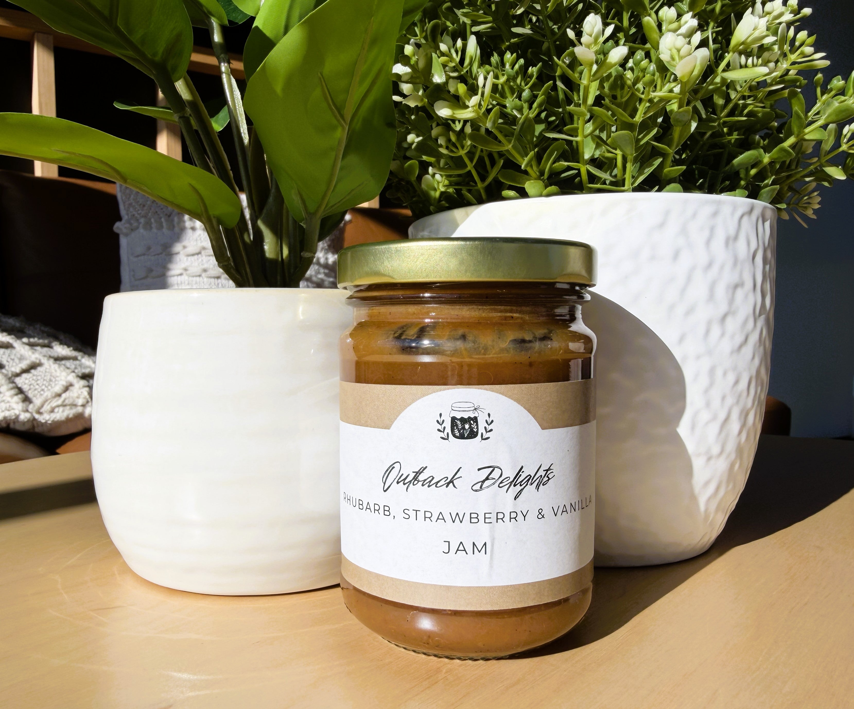 Rhubarb, Strawberry & Vanilla Jam